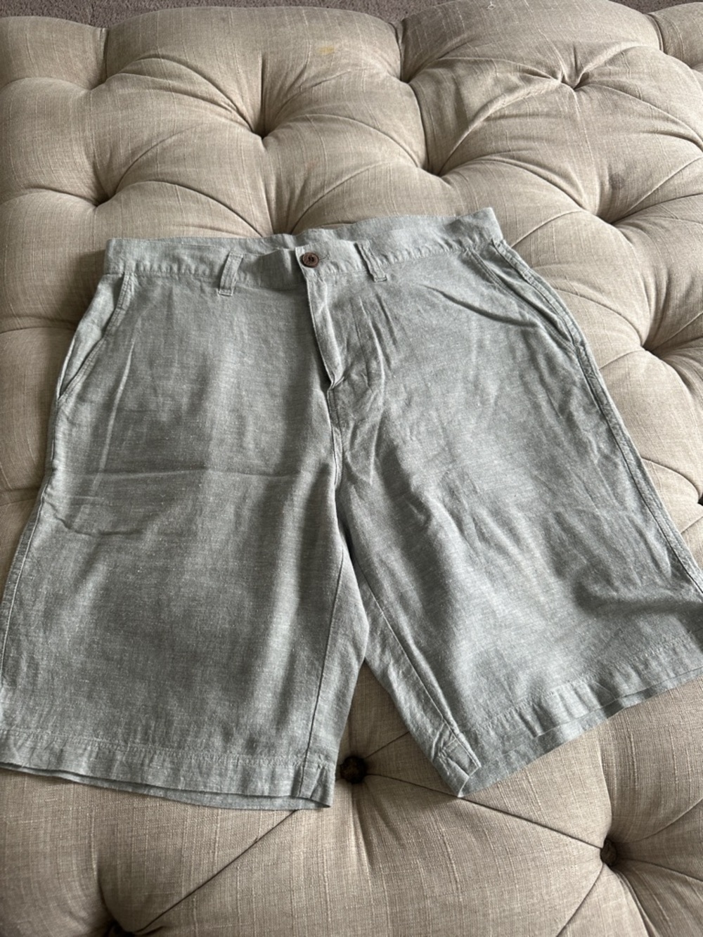 Patagonia Men’s Light Gray Flat-Front Shorts